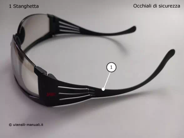 Occhiali 3M™ Secure Fit™ stanghetta rotta