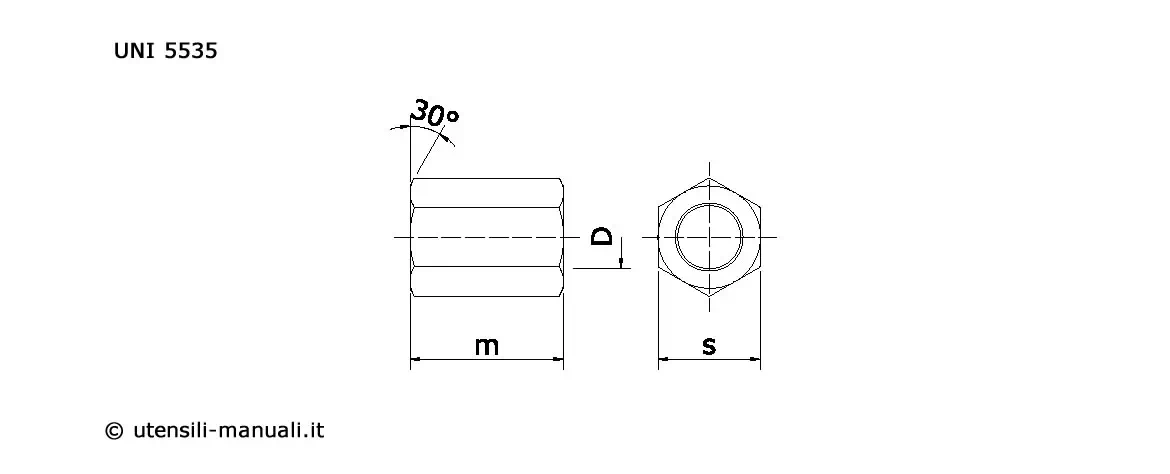 Dadi giunzione UNI 5535