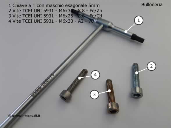 Viti TCEI e chiave maschio esagonale