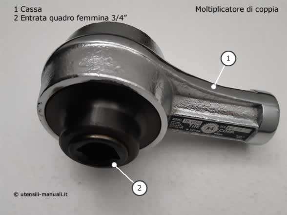 Moltiplicatore di coppia entrata 3/4 pollice