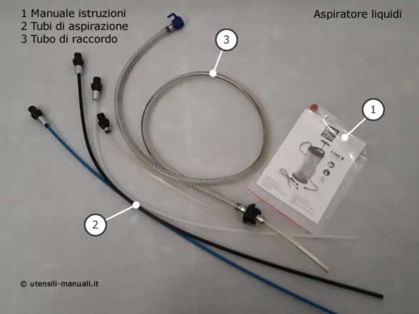 USAG 1785 B ASPIRA LIQUIDI MANUALE PNEUMATICO ASPIRATORE CAMBIO OLIO MOTORE