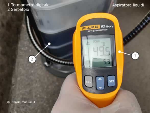 Verifica temperatura olio motore